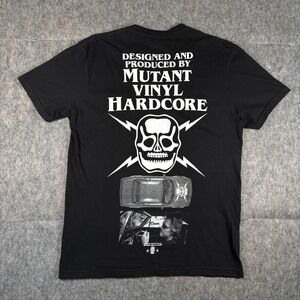 Mutant Vinyl Hardcore T-Shirt Men's Medium MVH Black Short Sleeve Band Tee